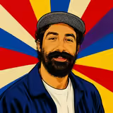 Portrait d’Arthur en illustration pop art
